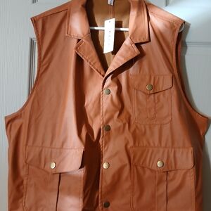 Women's Tan Utility Vest